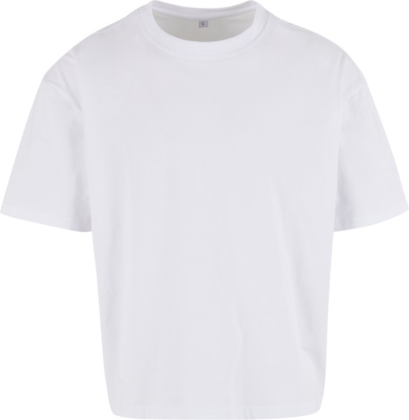 Heavy Men's T-Shirt "Cropped Oversize" Build your Brand | BY 439 - White / XL