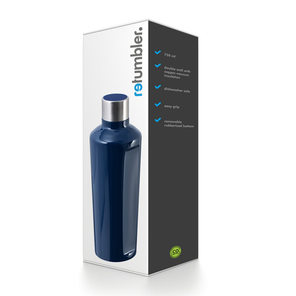 Bouteille isotherme STEELONE - bleu foncé