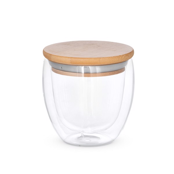 PS - ECUADOR 250. Borosilicate glass travel cup 250 mL