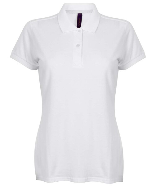Ladies' Micro-Fine Cotton Pique Polo Shirt - White / L