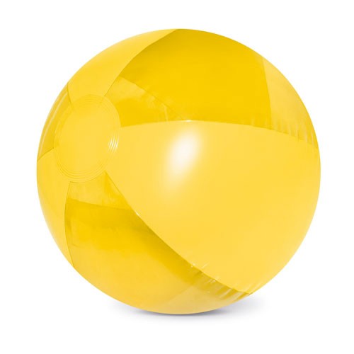 INFLATABLE BEACH BALL "TILFOR" - Yellow
