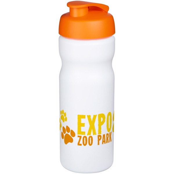 Bouteille de sport Baseline® Plus 650ml - Blanc / Orange