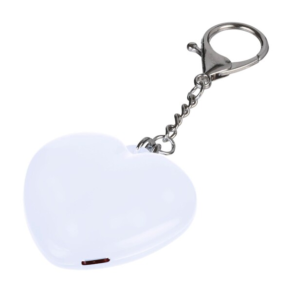 Porta-chaves com luz Gleamo | Forma de coração - branco