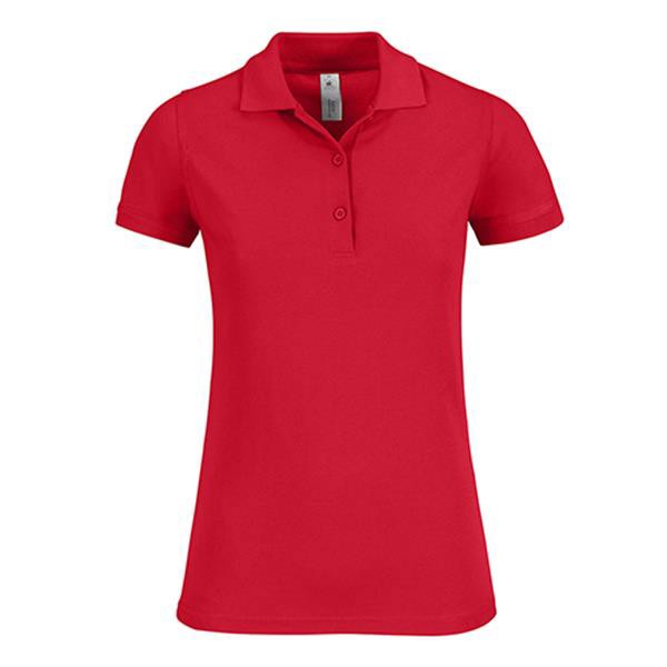 Polo B&C Safran Timeless Women 180G - 100% Algodão - Preto / XL