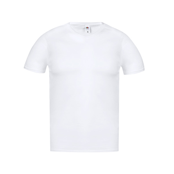 T-Shirt Adulto Branca Iconic V-Neck - Branco / XXL