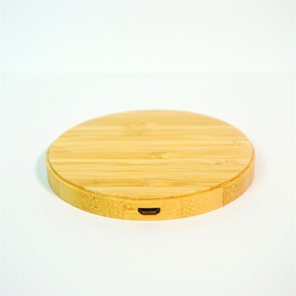 Wooden wireless charger with LED backlight
