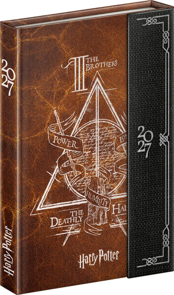 Notique Týdenní Magnetický Diář Harry Potter – Relikvie Smrti 2027, 11 x 16 cm - Východní