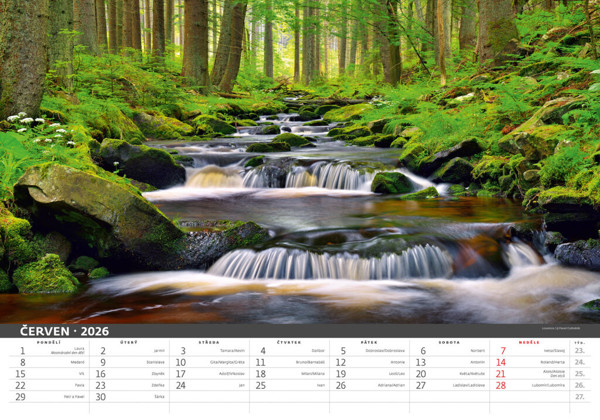 Nástěnný kalendář Šumava 2026