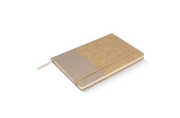 Carnet de notes en jute R-PET - Ecru
