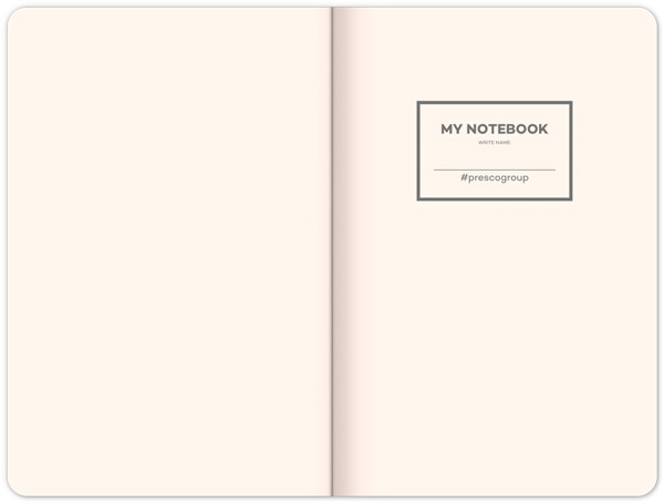 Notique Notes Hardy Hnědý, Linkovaný, 13 x 21 cm