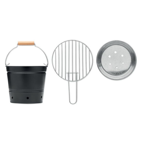 Bbqtray portable bucket grill, 200 mm diameter