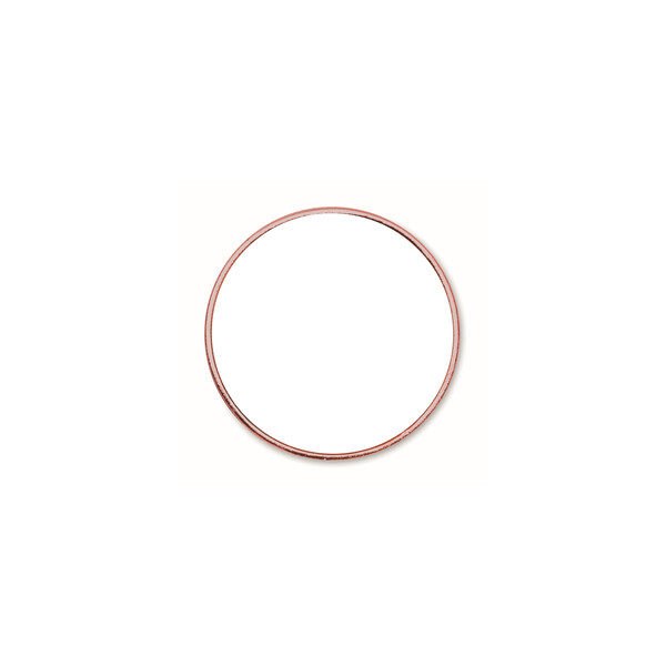 Round metal lapel pin with doming - Copper