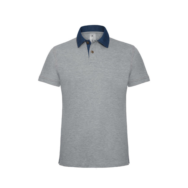 Polo B&C Dnm Forward Men 180G - 100% Algodão - Cinza Claro / S
