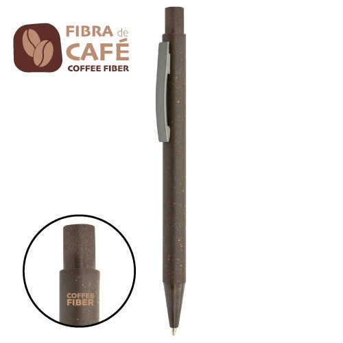 BOLIGRAFO FIBRA DE CAFÉ
