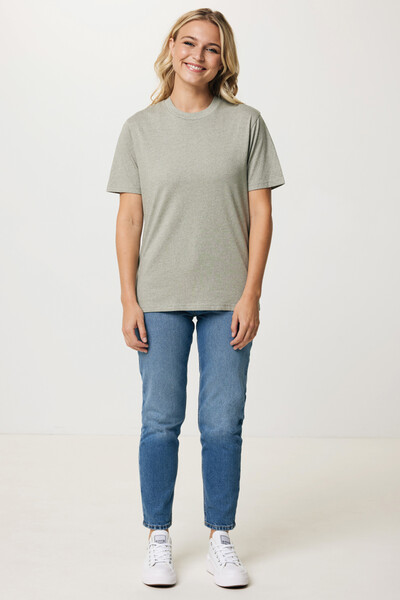 T-shirt léger en coton recyclé IQONIQ Sierra - Light Heather Green / XXS