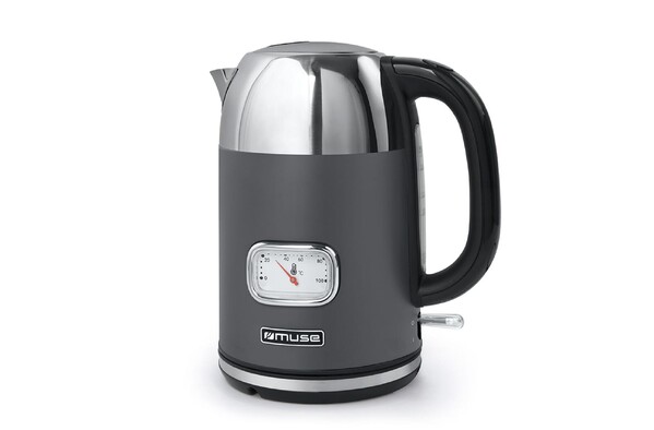 Grelnik vode Muse retro design, 1,7 l - Temno siva