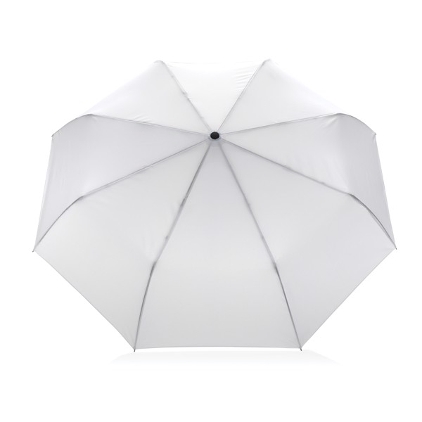 Impact Aware™ RPET dežnik, z avto. odpiranje/zapiranje, 106 cm -Bela
