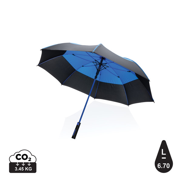 Impact AWARE™ RPET 190T automatski kišobran otporan na oluju 27" - Plava