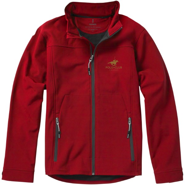 Langley men's softshell jacket - Red / M