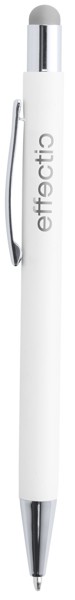 Touch Ballpoint Pen Wirly - Silver / White