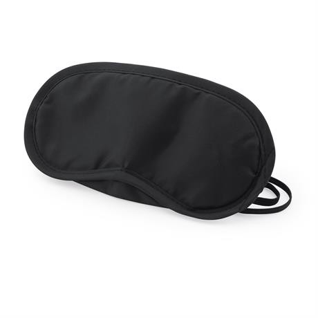 Custom travel eye mask in microfiber with double elastic