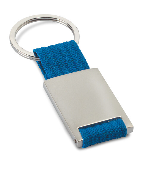 Portachiavi rettangolare Tech - Blu