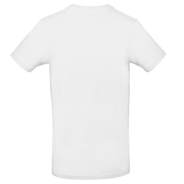 T-Shirt B&C #E190, Tam. Grande Branco - 100% Algodão (Investindo Em Better Cotton) - Branco / 3XL