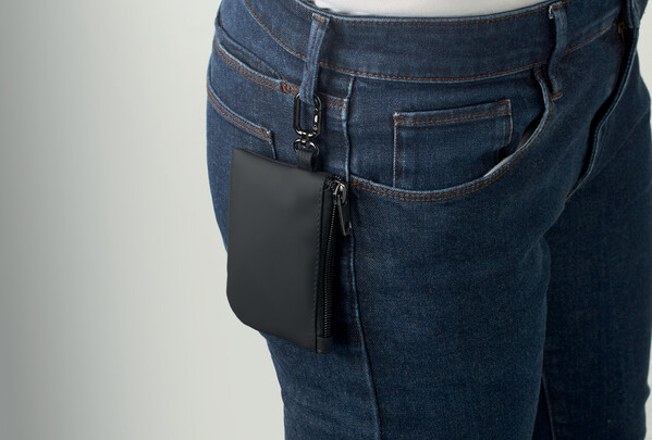 PU key case wallet w/carabiner Guardo - Black