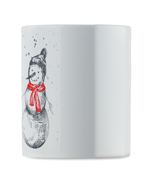 Ceramiczny kubek 300ml Festimug - Czarny / Czerwony