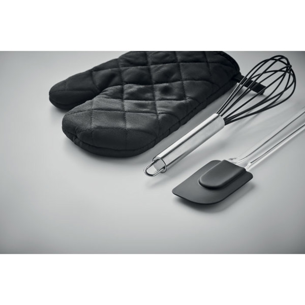 Baking utensils set Dateki - Black