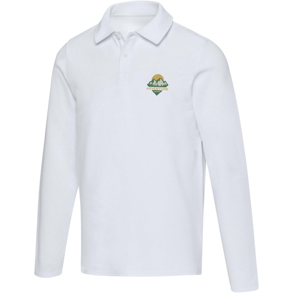 Polo unisex de manga larga "Apollo" - Blanco / M
