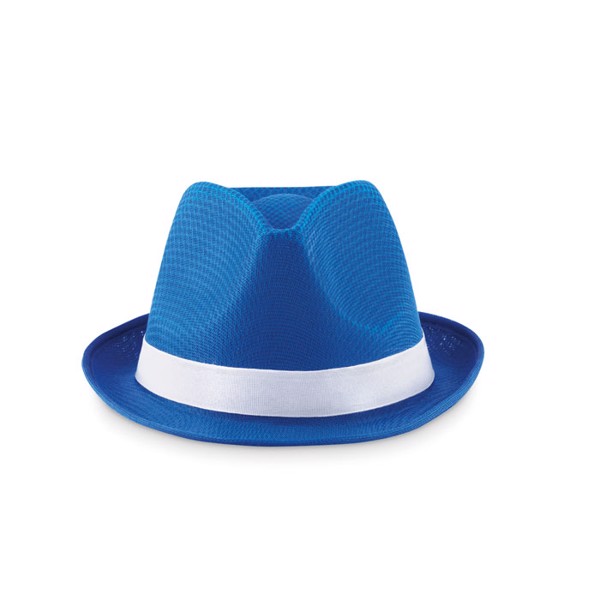 Coloured polyester hat Woogie - Royal Blue