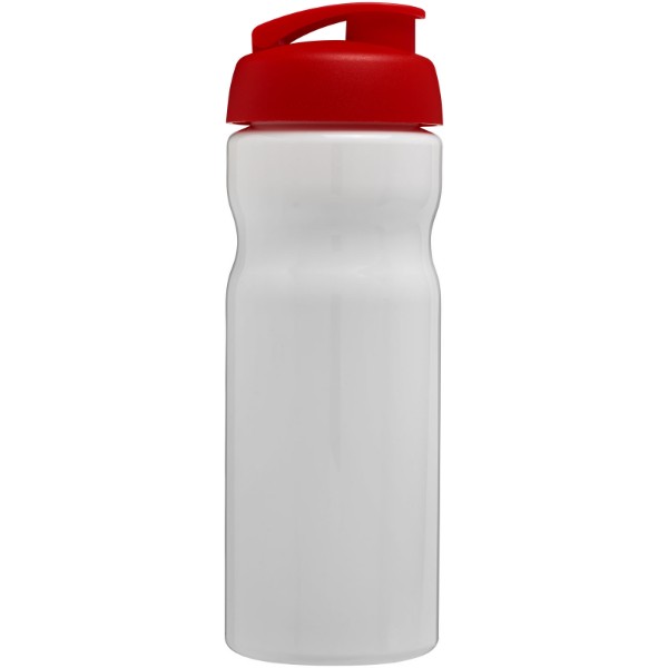 Bidon H2O Base® o pojemności 650 ml z wieczkiem zaciskowym - Biały / Czerwony