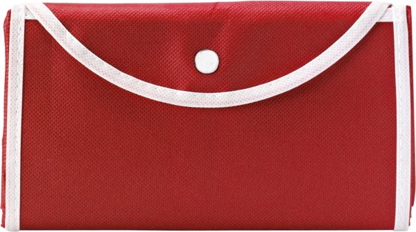 Saco de compra dobrável non-woven (80gr/m2) Francesca - Red