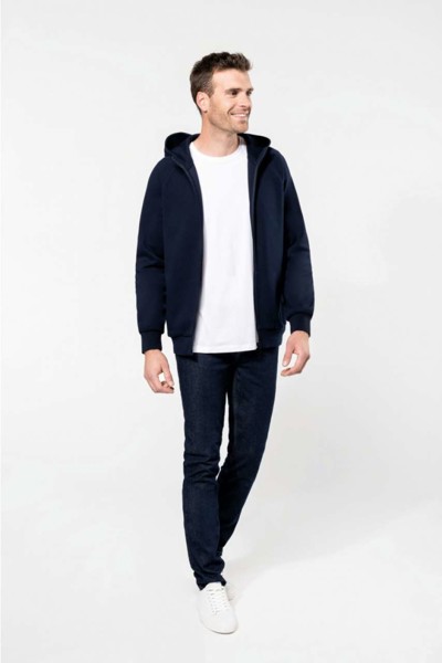 Men's Zipped Hoodie - Deep Navy / M