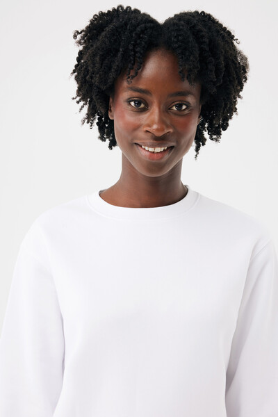 Mikina IQONIQ Torla z recyklované bavlny - Recycled White / XXL