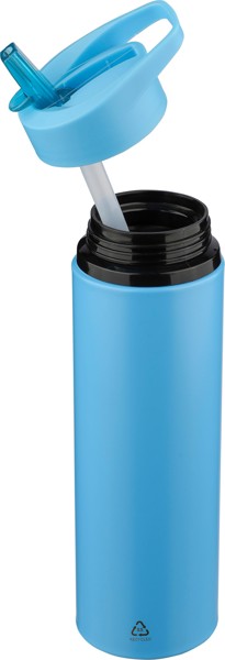Gerecyclede roestvrijstalen drinkfles (500 ml) Zeno - wit