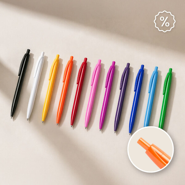 Esférografica de Plástico - branco