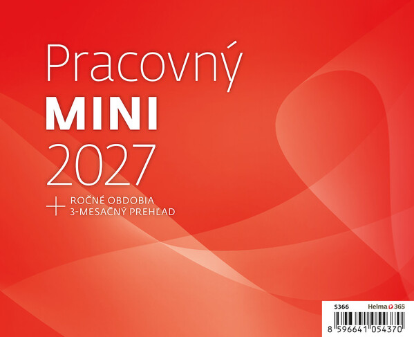 Plánovací stolní kalendář Pracovný MINI 2027