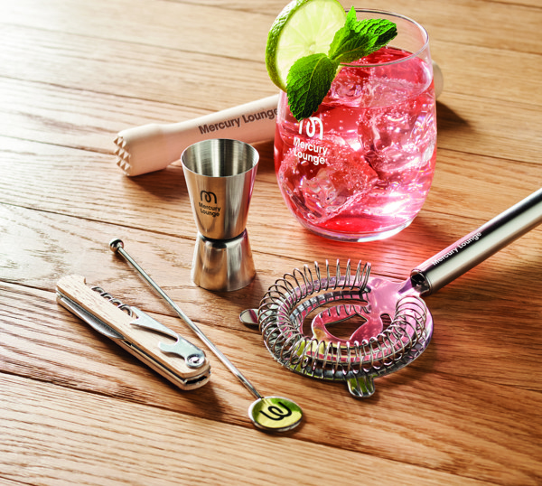 Mai Tai cocktail set, stainless steel, 5 piece