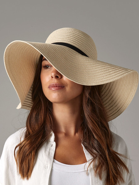 Marbella Wide-Brimmed Sun Hat - Black