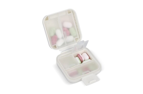 Compact Pill Box - White