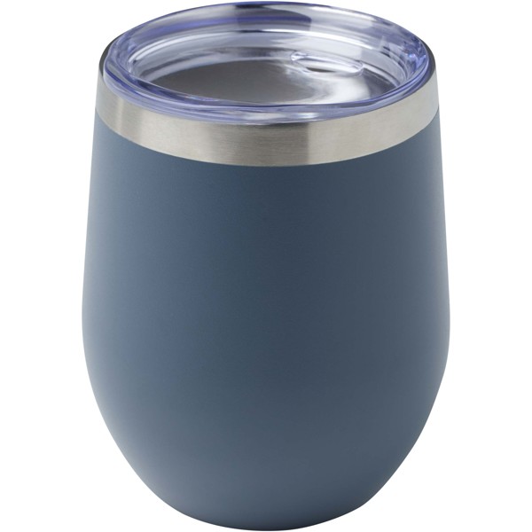 Gobelet isotherme Corzo 350 ml  en cuivre inoxydable recyclé certifié RCS - Bleu hale