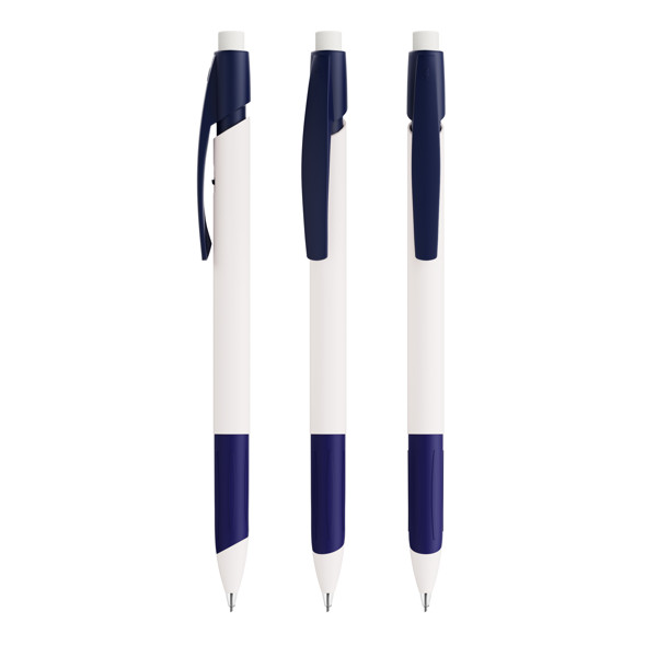 Porte-mines Ecolutions® BIC® Media Clic Grip - Bleu Marine/Blanc
