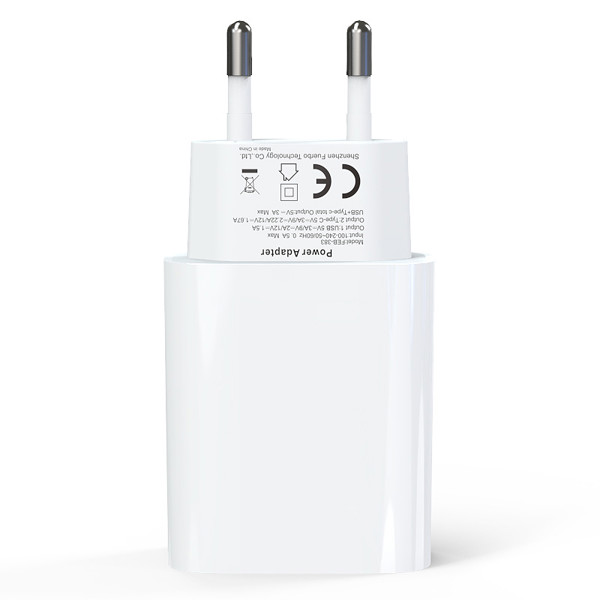 USB charger with fast charging function - WHITE