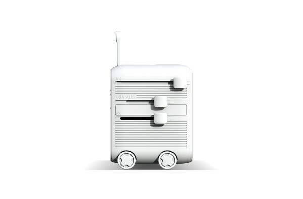 Chariot adaptateur universel GaN Xoopar Luggie pour voyages internationaux - Blanc