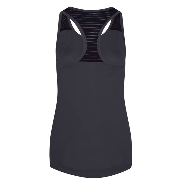 Women's Cool Smooth Workout Vest - Charcoal / Jet Black / XL