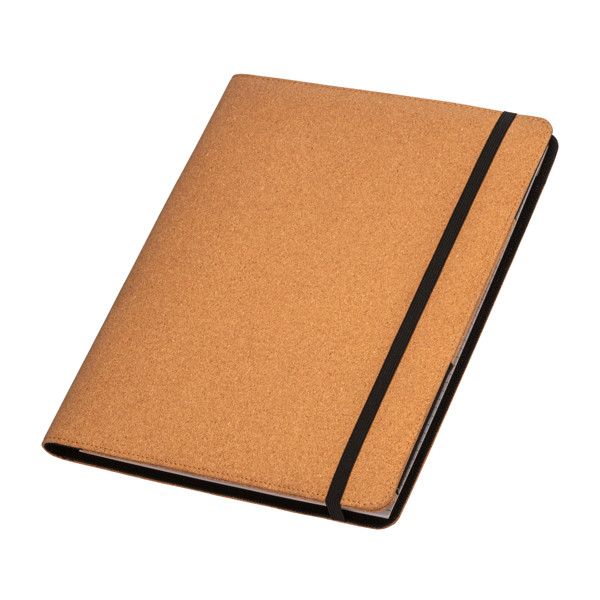 Cork A4 Congress Folder And Organizer With Elastic,  With 20-Sheet Block