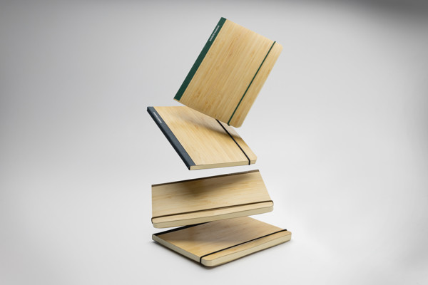 Carnet de notes A5 en bambou Scribe - Vert