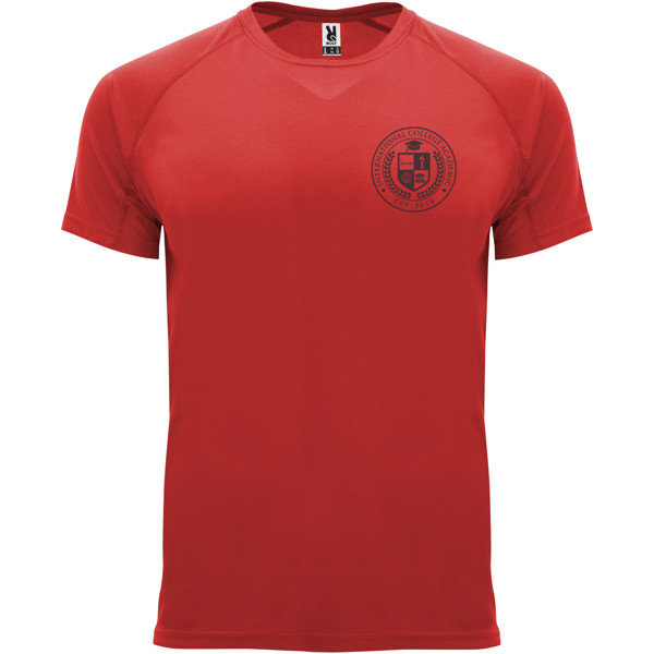 T-shirt Bahrain en maille piquée à manches courtes pour homme - Rouge / XL